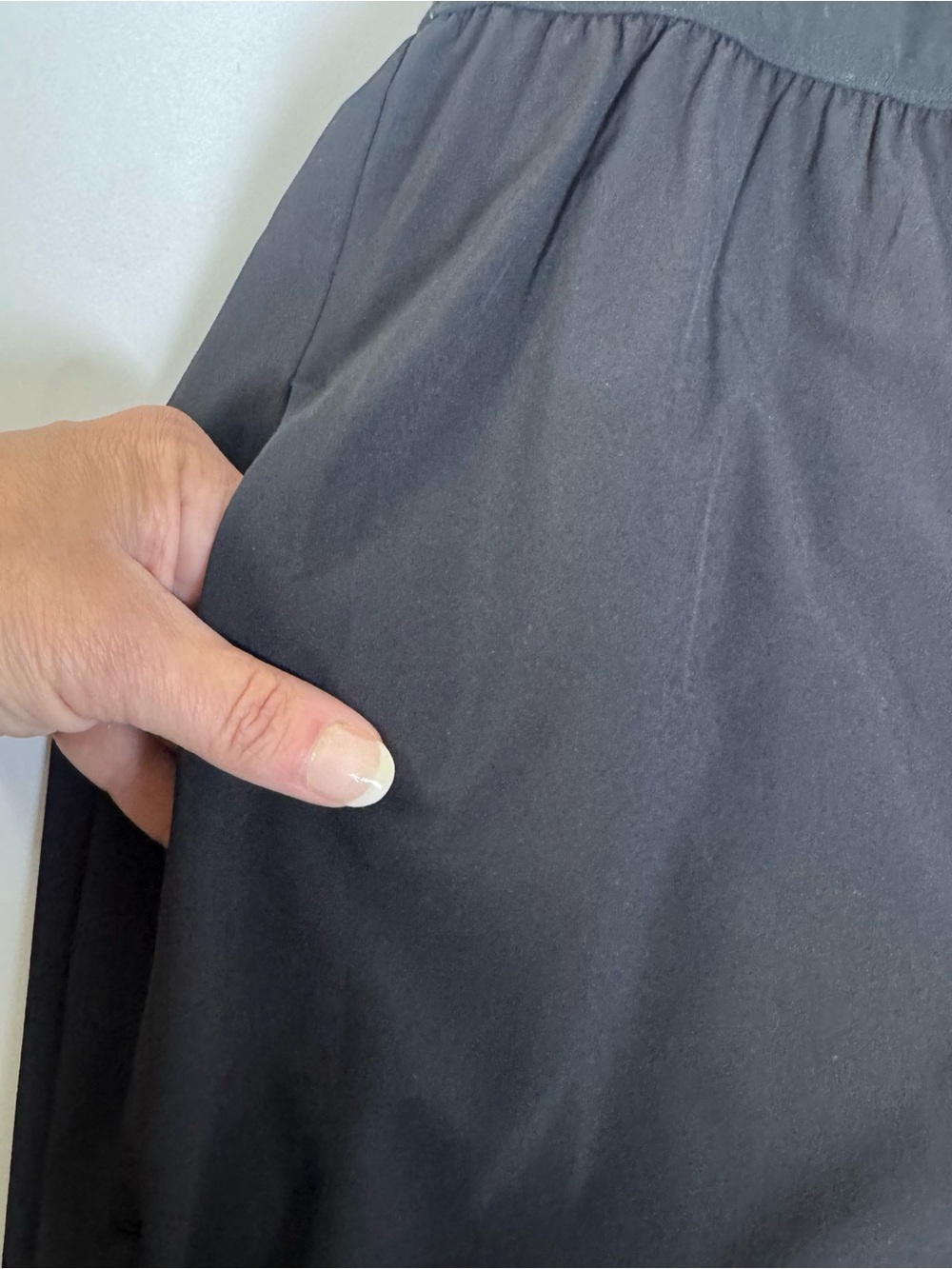 Athleta Elation V-Neck Hybrid Dress Black 2X - Picture 6 of 8